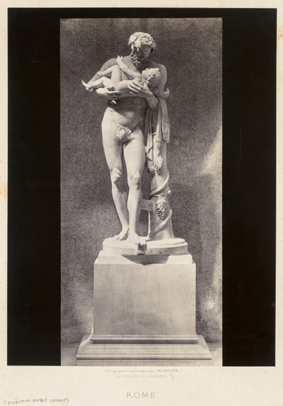 Silenus Holding the Child Dionysus, Louvre Museum, Paris by Charles Soulier