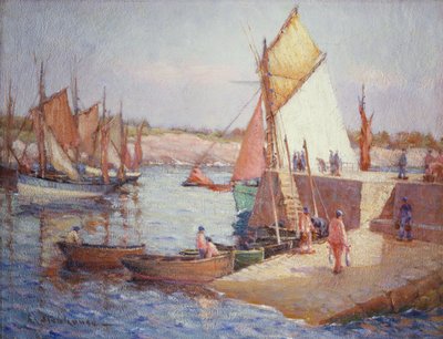 At the Quayside by Charles Stenhouse