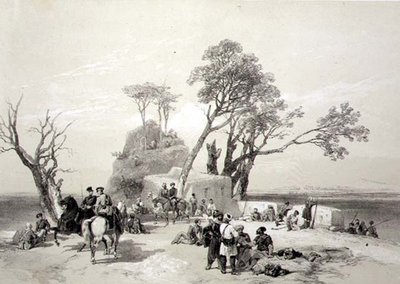 Panjab: Outpost of Rhodawala Occupied by the British Piquets on 10th February 1845, Plate 8 from 