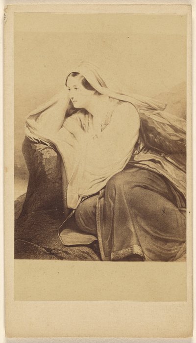 Medora. Ary Scheffer. Leprix. Copy of a Painting by Charles Taber and Co.