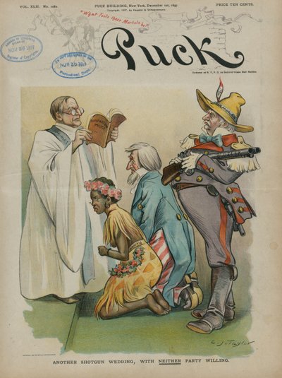 Another Shotgun Wedding, with Neither Party Willing, 1897 by Charles Taylor