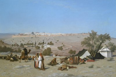 Jerusalem from the Mount of Olives by Charles Theodore  Frere