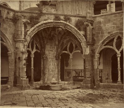 [Cloister of Silence, Monastery of Santa Cruz de Coimbra] by Charles Thurston Thompson