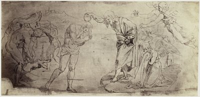 Photoreproduction of a Drawing by Raphael, Baptism of Christ in the Jordan by Charles Thurston Thompson