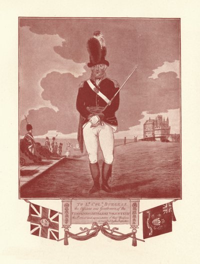 Portrait Representation of Uniform Inscribed by Proprietor by Charles Tomkins
