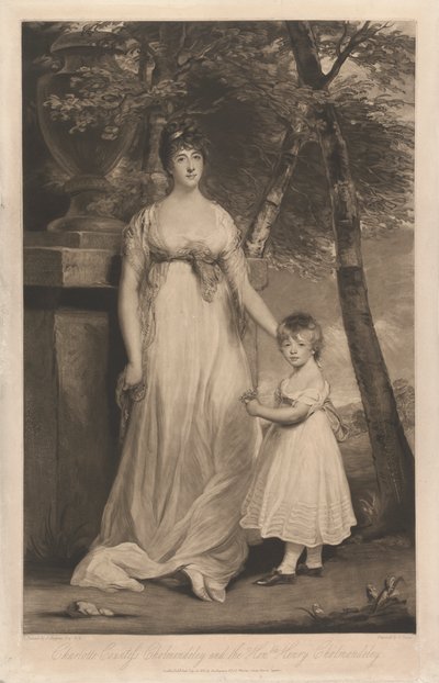 Charlotte Countess Cholmondeley and her Son the Honorable Henry Cholmondeley by Charles Turner