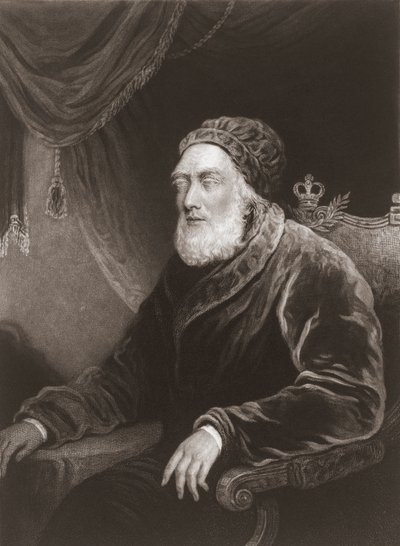 King George III in old age by Charles Turner