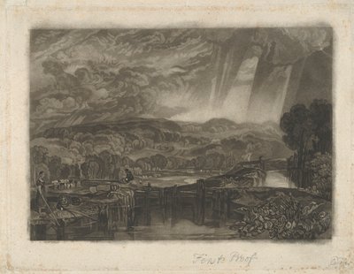 More Park, near Watford, on the River Colne by Charles Turner