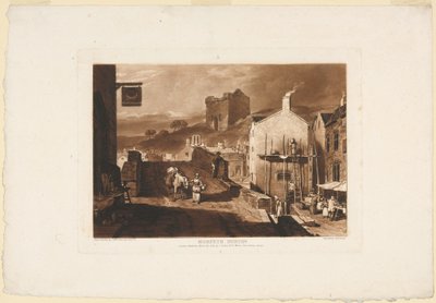Morpeth, Northumberland, from the Liber Studiorum, 1809 by Charles Turner