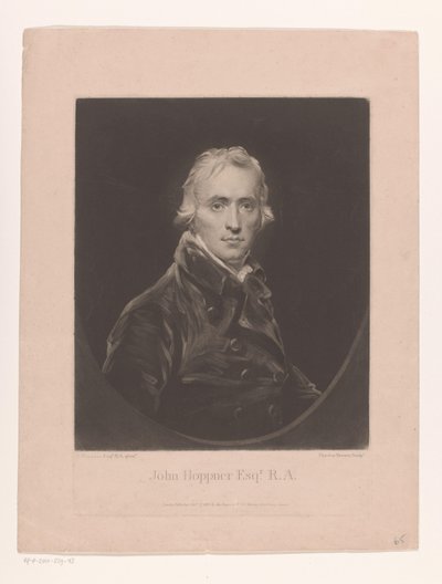 Portrait of John Hoppner by Charles Turner