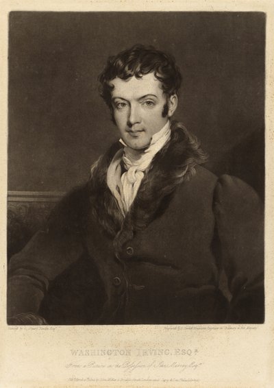 Washington Irving by Charles Turner