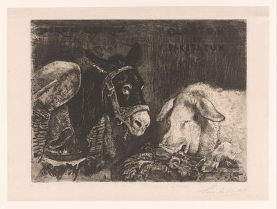Donkey and Pig by Charles Verlat