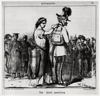 A fair punishment: Europe attaches a sign with the inscription 