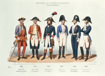 Costumes of the French Army from 1746 to 1854 by Charles Vernier