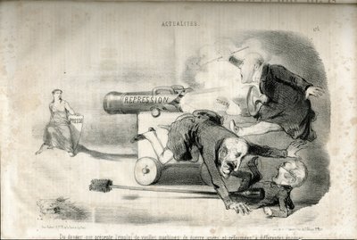Illustration by Charles Vernier in Le Charivari by Charles Vernier