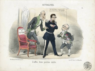 Illustration by Charles Vernier in Le Charivari by Charles Vernier