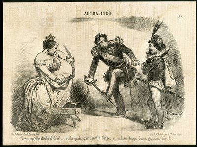 Illustration in Le Charivari by Charles Vernier
