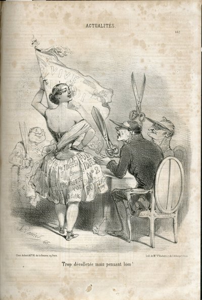 Illustration by Charles Vernier in Le Charivari by Charles Vernier
