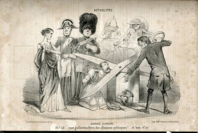 Illustration in Le Charivari by Charles Vernier