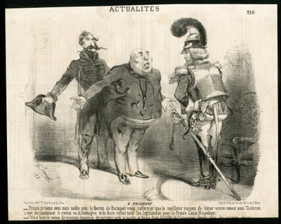 Illustration in Le Charivari - About - Germany Prussia, President of the Republic, Frosdorf - Ratapoil by Charles Vernier