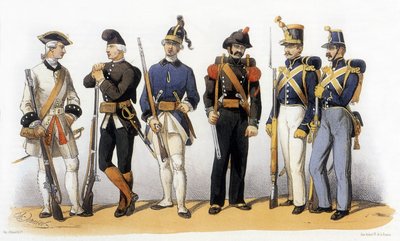 Uniforms of French Army: Corsican Troops by Charles Vernier