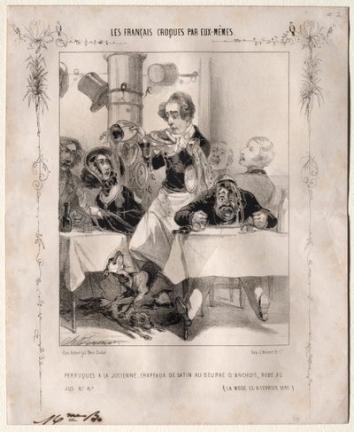 The French Sketched by Themselves: Julienne Wigs, Satin Hats by Charles Vernier
