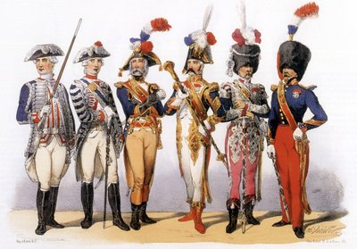 Uniforms of French Army: Drum Major (18-19th century) by Charles Vernier