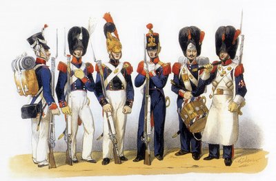 Uniforms of French Army: National Guard (Infantry) by Charles Vernier