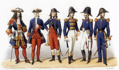 Uniforms of French Army: Naval Officers by Charles Vernier