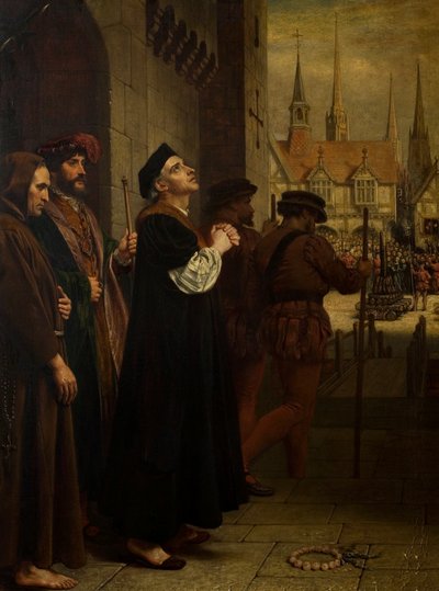 The Martyrdom of Laurence Saunders at Coventry (detail) by Charles West Cope