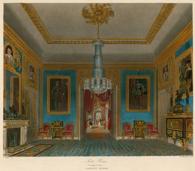 Ante Room, Carlton House, London, looking north by Charles Wild