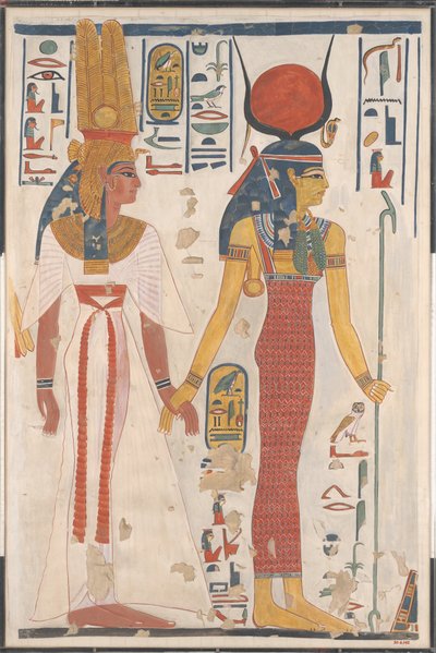 Queen Nefertari Being Led by Isis by Charles Wilkinson