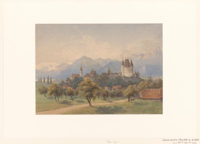 View of Thun, Switzerland by Charles William Meredith van de Velde