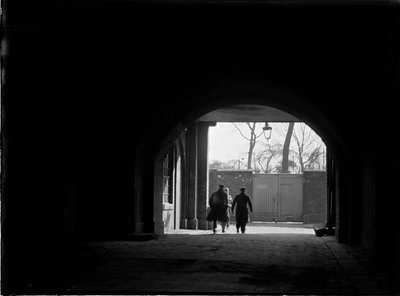 Tunnel or Covered Passage Looking Towards Three Figures, Greater London Authority, 1930s by Charles William Prickett