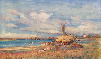 West Mersea, Mersea Island, Essex by Charles William Wyllie
