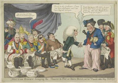 Doctor Napoleon Putting European Monarchs on the Pot, 1808 by Charles Williams