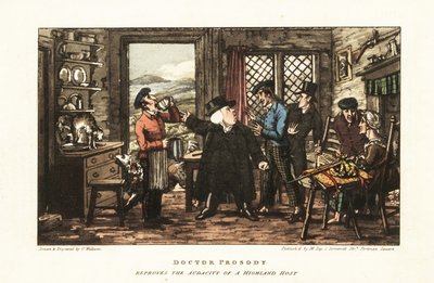 English tourists robbed by an innkeeper in the Scottish highlands by Charles Williams