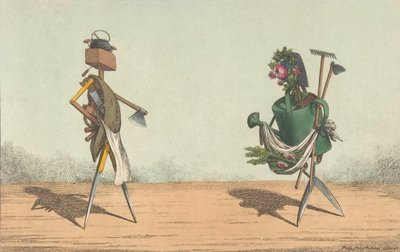 Implements Animated, Plate 1, Dedicated to the Carpenters and Gardeners of Great Britain by Charles Williams