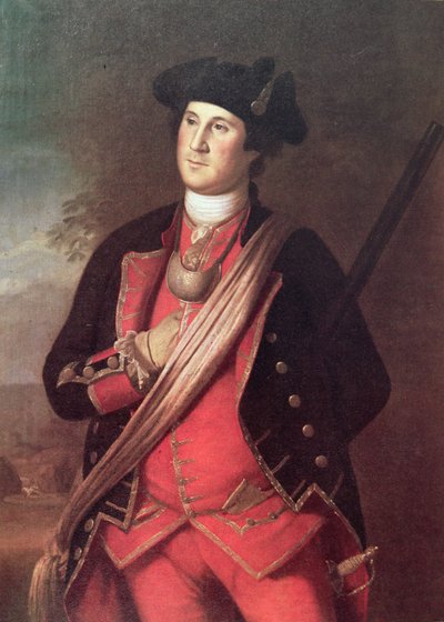 George Washington in the uniform of a Colonel of the Virginia Militia during the French & Indian War by Charles Willson (after) Peale