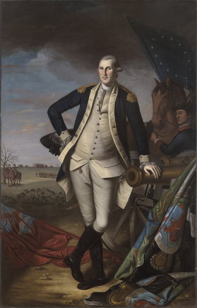 George Washington at the Battle of Princeton, 1781 by Charles Willson Peale