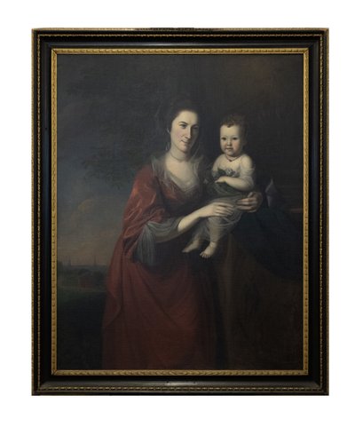 Mrs. Mary Norris Dickinson and Her Daughter by Charles Willson Peale