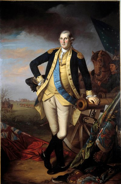 Portrait of George Washington after the Battle of Princeton, January 3 by Charles Willson Peale