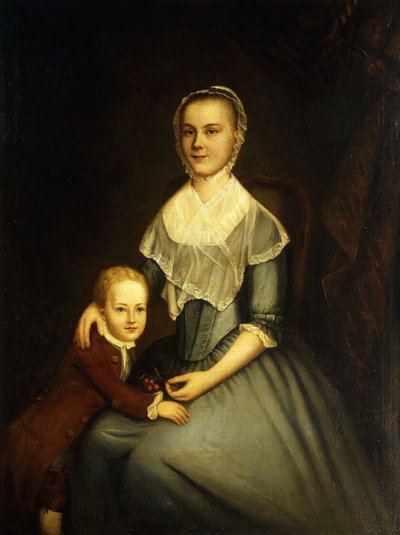 Portrait of Mrs. Arbuckle and Son by Charles Willson Peale