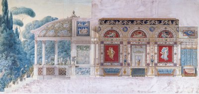 Design for a Hotel Particulier on the Champs Elysees for Hortense de Beauharnais (1783-1837), Queen of Holland by Charles and Fontaine Percier