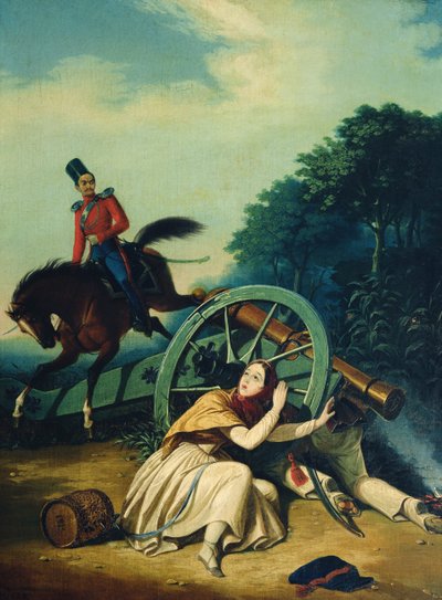 Scene from the 1812 Franco-Russian War, 1830s by Charles de Hampeln