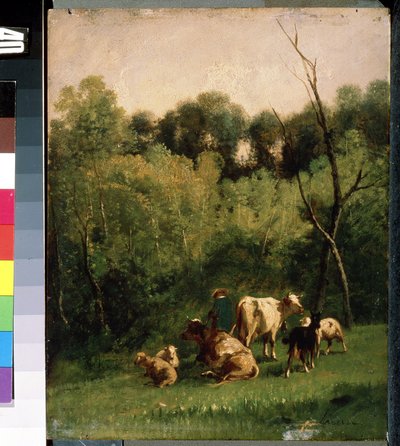 Landscape with Cows in a Pasture by Charles de Luna