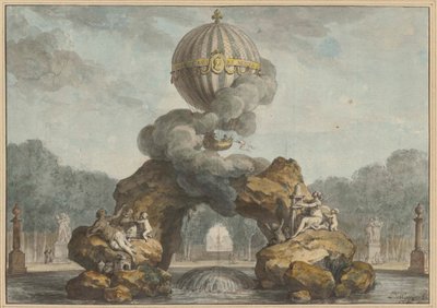 Project of a Fountain Decoration with a Charlière by Charles de Wailly