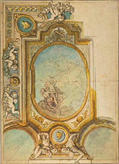 Studies for a Ceiling Decoration with the Apotheosis of Psyche by Charles de la Fosse