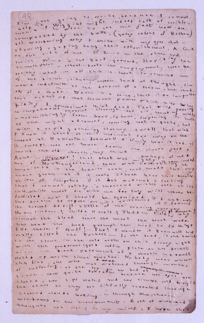 Page from the Roe Head Journal, 11th August 1886 by Charlotte Bronte