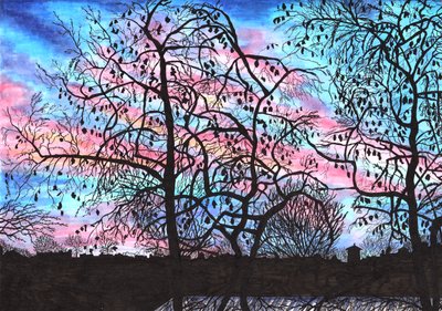 Sunset from a Berlin Balcony, 2020 by Charlotte Orr